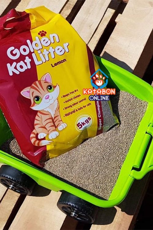 Golden Kat Cleapest Clumping Cat Litter Lemon Flavour 5kg