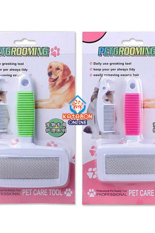 Pet Sheedding Grooming Comb Brush For Dogs & Cats
