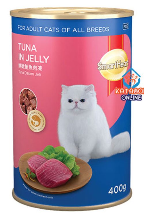 SmartHeart Canned Wet Cat Food Tuna In Jelly 400g