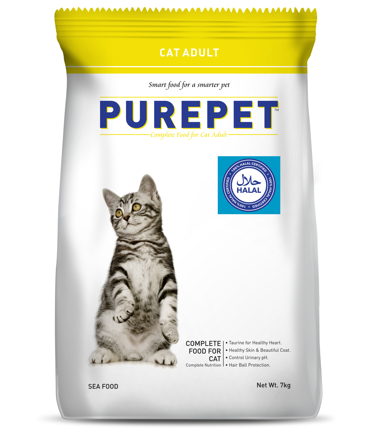 Purepet Adult Cat Food Chicken Flavor 7kg
