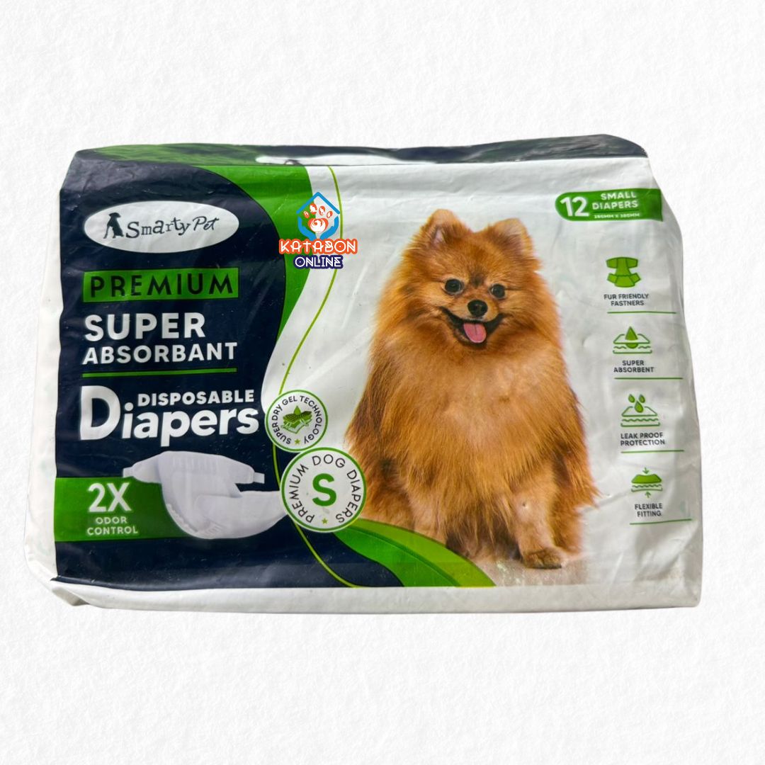 Smarty Pet Diapers 2x Odor Control Small Size (12pcs)